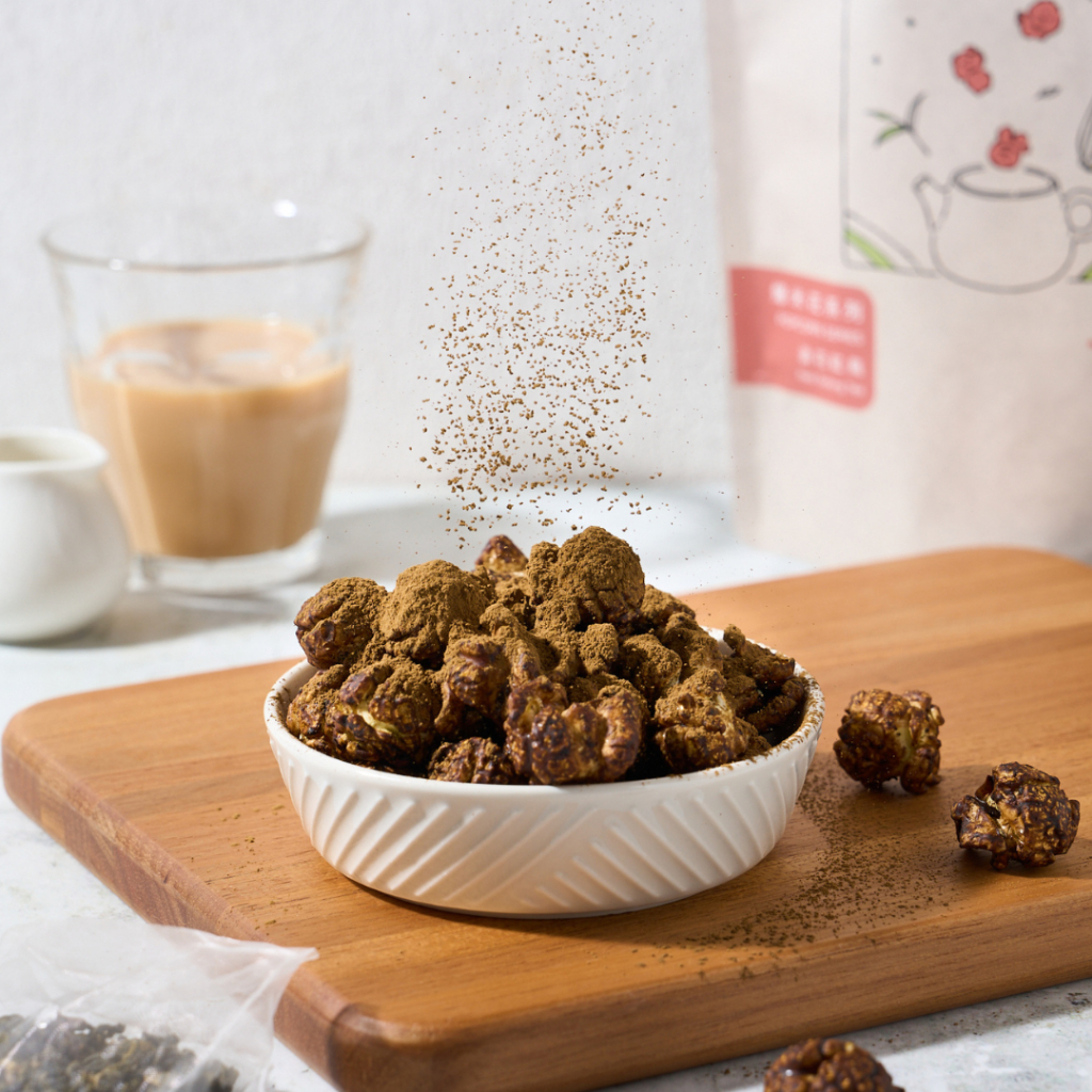 【大嶼】濃茶點心 茶爆米花6包組(任選-紅烏龍/伯爵/鐵觀音)◉90A021